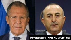 Ռուսաստանի արտգործնախարար Սերգեյ Լավրովն ու Թուրքիայի արտգործնախարար Մևլութ Չավուշօղլուն, արխիվ