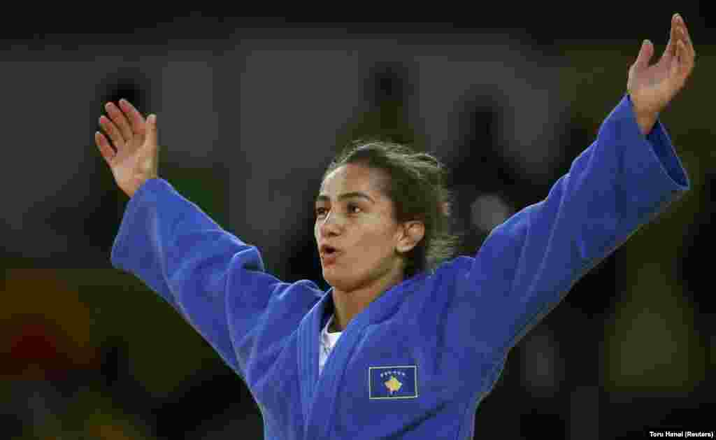 People rejoiced in the new country of Kosovo -- independent only since 2008 -- when Majlinda Kelmendi won the nation's first medal ever, getting a gold in judo.