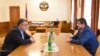 Nagorno-Karabakh - Arayik Harutiunian and Ruben Vardanyan meet in Stepanakert, September 8, 2022.