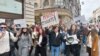Belgradda protestçiler saýlawlaryň netijelerine garşy protest geçirýärler. 27-nji dekabr