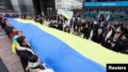 Акция солидарности в Брюсселе