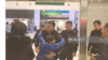 Azerbaijan - Azerbaijani fitness coach Kamil Zeinali wanted by Armenia is greeted at Baku airport, February 22, 2024.,