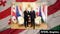 Виктор Орбан и Ираклий Гарибашвили (коллаж)