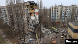 Одессадагы кыйраган үй, 2-март 2024-жыл.