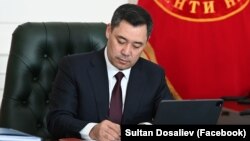 Президент Садыр Жапаров.