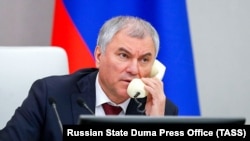Старшыня Дзярждумы Вячаслаў Валодзін
