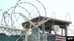 A watchtower at the Guantanamo detention facility