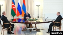 Переговоры лидеров Азербайджана, России и Армении в Сочи, 31 октября 2022 г.
