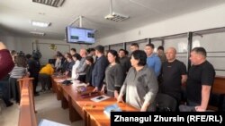 На оглашении приговора по «делу 18» в Актобе. 1 февраля 2023 года
