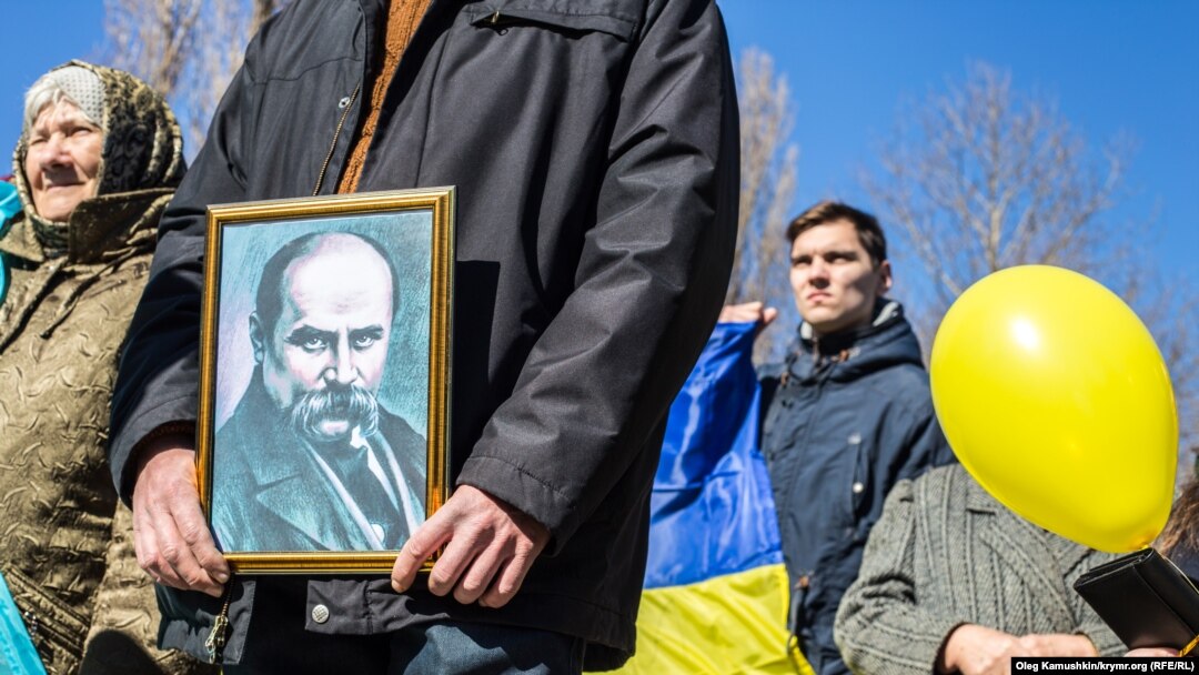 Мітинг пам'яті Тараса Шевченка у Сімферополі, 9 березня 2015 року
