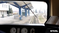 Željeznička stanica Sarajevo, pogled iz lokomotive, foto: Midhat Poturović