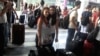 Armenia - Newly arrived Syrian Armenian children at Yerevan's Zvartnots airport, 9Aug2012.