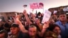 ARMENIA -- Supporters of Armenian Prime Minister Nikol Pashinian attend a rally in the center Yerevan, June 17, 2021