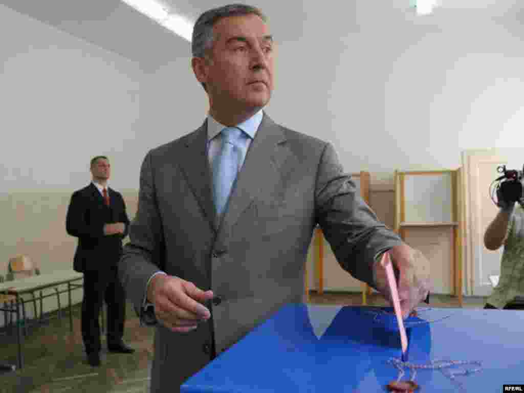Premijer Milo Đukanović,23.05.2010. Foto: Savo Prelević
