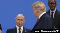 Владимир Путин и Дональд Трамп на саммите G20 в Буэнос-Айресе.