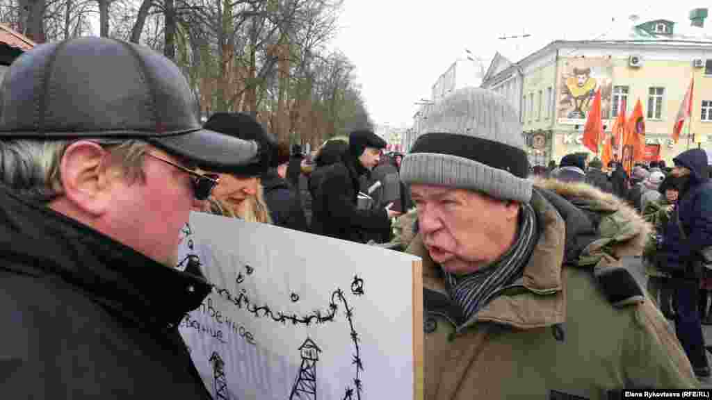Шествие в поддержку "узников Болотной". Виктор Анпилов