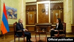 Пресс-конференция премьер-министра Армении Никола Пашиняна в режиме онлайн, Ереван, 16 ноября 2020 г. 