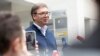 Александар Вучиќ по гласањето на избирачкото место