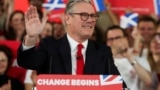 Britain's Labour Party leader Keir Starmer wins the general election