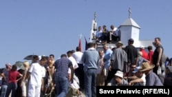 Metalna crkva na Rumiji podignuta od strane Srpske pravoslavne crkve 2005. godine kod Bara, 02. februar 2011.