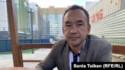 Гражданский активист Ербол Есхожин. Нур-Султан, 14 сентября 2020 года.