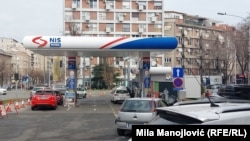 Ilustrativna fotografija. Benzinska stanica Naftne industrije Srbije u Beogradu, 26. februar 2025. 