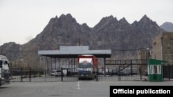 Armenia - A cargo terminal at a border crossing with Iran, November 29, 2018. (Photo by the State Revenue Committee of Armenia)