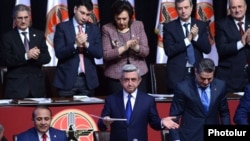 ՀՀԿ վերնախավը կուսակցության վերջին համագումարում, 15-ը դեկտեմբերի, 2012
