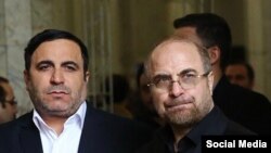 عیسی شریفی (سمت چپ) در کنار محمدباقر قالیباف