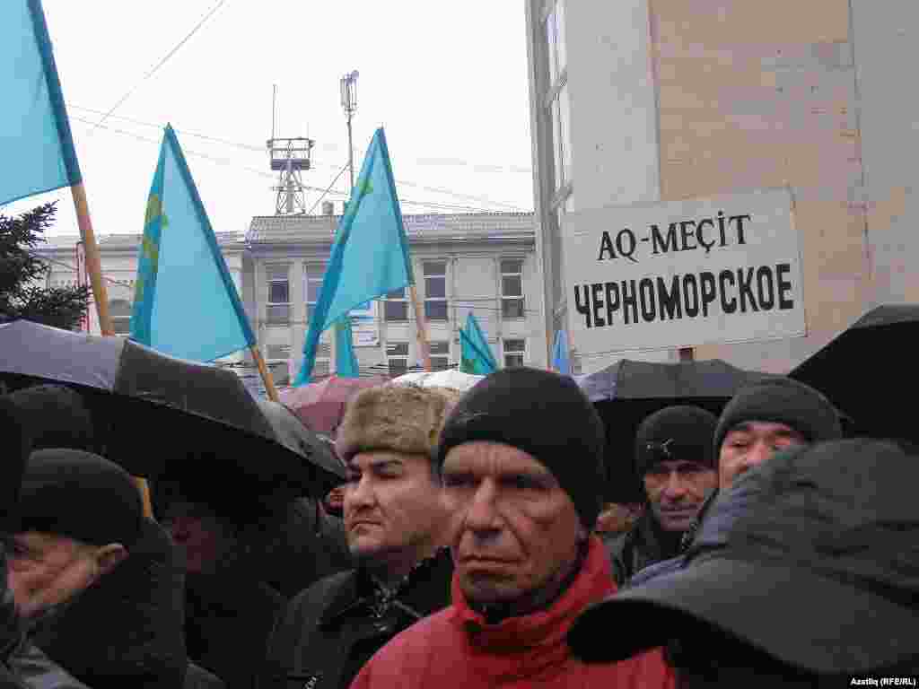 Акмәчәттә кырымтатар Мәҗлесе оештырган митинг