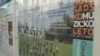 Devojka gleda poster sa programom "Novosadskog muzičkog leta"