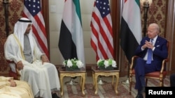دیدار جو بایدن با محمد بن زاید آل نهیان در جده