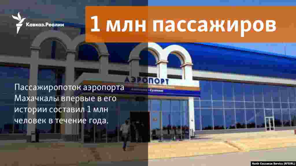 13.12.2017 // Аэропорт Махачкалы впервые в своей истории принял 1 млн пассажиров в течение года 
