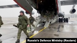 Қаңтар оқиғасы кезінде Қазақстанға келген ҰҚШҰ әскері. 2022 жыл.