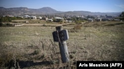 Արցախ - Չպայթած «Սմերչ» հրթիռ Ստեփանակերտի մերձակայքում, հոկտեմբեր, 2020թ.