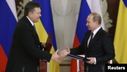 Зустріч президентів Віктора Януковича і Володимира Путіна, Москва, 17 грудня 2013 року