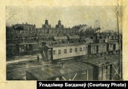 Чыгуначны вакзал у Менску, 1918 год
