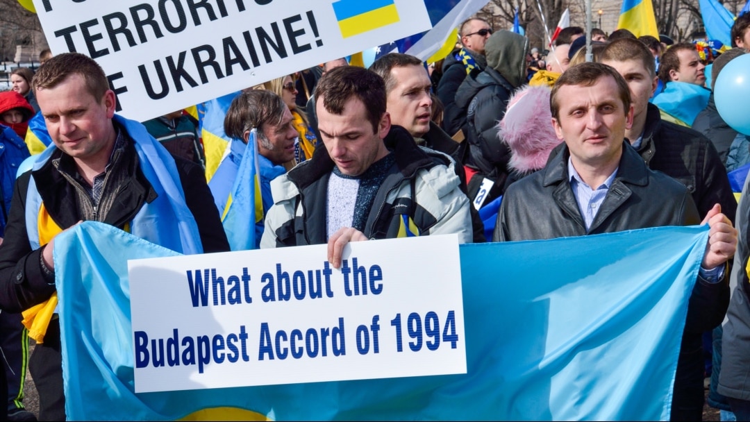 Протест у Вашингтоні біля будівлі Білого дому проти агресії Росії стосовно України, 6 березня 2014 року