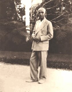 رضا شاه در تبعید.