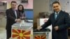 Лидерите на СДСМ и на ВМРО-ДПМНЕ, Зоран Заев и Никола Груевски гласаат на предвремените парламентарни избори на 11 декември 2016. 