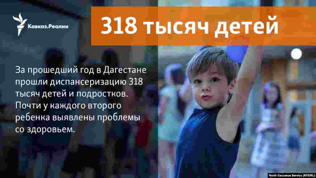 18.01.2018 // За прошедший год в Дагестане прошли диспансеризацию 318 тысяч детей и подростков. Почти у каждого второго ребенка выявлены проблемы со здоровьем.