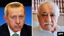 فتح‌الله گولن (راست) و رجب طیب اردوغان