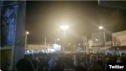 Protesters gathered in Shiraz on July 16.