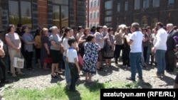 Акция протеста работников швейной фабрики «Састекс», май 2019 г․