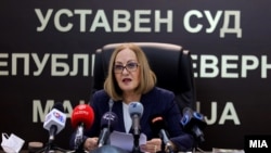Претседателката на Уставниот Суд Добрила Кацарска
