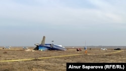 Разбившийся борт компании Azerbaijan Airlines близ Актау