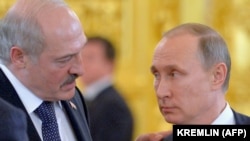 Александр Лукашенко и Владимир Путин, архивное фото