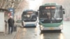 Armenia - Public buses in Yerevan, January 6, 2025.