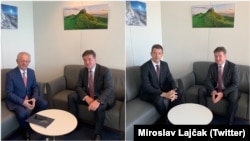 Foto nga takimet e ndara të delegacioneve të Kosovës dhe Serbisë me të dërguarin e BE-së për dialogun, Mirosllav Lajçak.