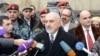 Armenia - Presidential candidate Paruyr Hayrikian speaks to journalists after asking the Constitutional Court to postpone the February 18 presidential election by two weeks, Yerevan, 10Feb2013.